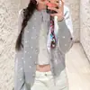 Nuevo Suéter de Punto Cardigan Coreano Estilo Retro de Lunares para Mujer, Top Casual Versátil Adelgazante, Moderno
