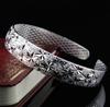 Pulsera ancha clásica de Gipsófila más vendida para mujer apertura 12 mm pulsera de Gipsófila pulsera chapada en plata al por mayor