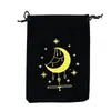 Bolsa de Almacenamiento para Objetos de Tarot, Empaque de Regalo de Joyería de Cristal de Terciopelo Transfronterizo, Bolsillo con Cordón de Franela de la Marca Carol