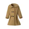 Elegante Abrigo de Lana para Niñas Otoño e Invierno, Ropa de Invierno para Bebés, Chaqueta Gruesa y Cálida para Niños, Ropa para Niños
