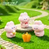 Micro-paisagem Fofo Sorvete Rosa Coelho Pequeno Boneca Mengli Jardinagem Paisagismo DIY Acessórios Decorativos Pequenos Enfeites