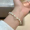 Pulsera Nueva de Plata S925 con Perlas Chinoiserie para Mujer, Diseño de Nicho Simple, Elegante y de Alta Gama, Joyería de Mano Nueva 2025