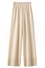 Pantalones Anchos de Hilo 100% Lana Pura para Mujer, Pantalones de Punto Nuevos para Otoño e Invierno, Pantalones Casuales de Estilo Perezoso, Suministro Directo de Fábrica al por Mayor