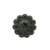 Botões Metálicos Florais com Pedras Strass Estilo Retrô, Versáteis para Camisas Femininas, Botões para Cardigãs de Tricô, Acessórios de Botão em Formato de Flor para Jaquetas