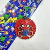 Llavero Giratorio de Merchandising de Película de Héroes Llavero Metálico de Dibujos Animados para Coche Colgante Accesorio para Bolso