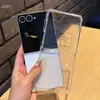 Adecuado para Funda de Teléfono Móvil Todo Incluido Samsung Zflip7, Película de Carcasa Transparente, Carcasa Suave de Silicona Integrada, Funda Protectora Simple Anticaídas