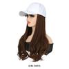 Combinação de Chapéu e Peruca, Boné de Baseball com Cabelo Longo e Cacheado, Moda Feminina Novo Estilo, Fabricante de Chapéus com Peruca para Exportação Europeia e Americana, Em Estoque