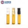 Botellas de Vidrio Ámbar con Atomizador de 2ml, 3ml, 5ml, 10ml, Botellas para Perfume, Botellas Dispensadoras de Muestras, Botellas de Empaque de Prueba
