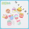 Color Dibujos Animados Comida Juego Acrílico Color Hamburguesa Papas Fritas Pasador Accesorios para el Cabello Parche Pegatinas para Refrigerador Accesorios