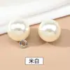 Botão de pérola elegante, botão redondo de pérola sintética para cheongsam, Hanfu, camisa, botão de pérola para decoração de roupas, atacado