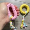 Masticador Resistente a Mordidas para Cachorros Círculo para Perros Juguete para Perros Mordida Perro Pequeño Cachorro Juega Solo Teddy Suministros para Mascotas