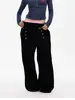 Calça de moletom casual retrô estilo americano, corte solto, calça longa unissex da moda, solta e fluida, calça casual versátil