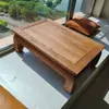Mesa Kang Toda em Madeira Maciça Feita de Madeira de Ulmeiro Antigo, Sem Pintura e Encerada, Mesa Baixa, Mesa de Chá, Mesa Estilo Tatami, Mesa de Janela de Canto Estilo Chinês, Mesa para Beber Chá