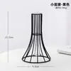 Ins Arte de Hierro Dorado Contenedor Hidropónico Florero de Cristal para Plantas Verdes Decoración de Escritorio para el Hogar Decoración de Botella Hidropónica
