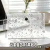 Tarjetas Divisoras de Hojas Sueltas A7 con Patrón de Láser de Colores Portatarjetas Bolsa de Almacenamiento de Hojas Sueltas de PVC Transparente Bolsillo para Monedas con Cierre a Presión Bolsa Divisoria