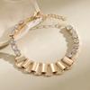 Celebridad de Internet de TikTok Misma Edición Estilo Coreano Moda Personalidad Tendencia ins Elegante Cadena Hueso de Serpiente Pulsera para Mujer