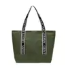 Bolso de Mano Simple de Moda Gran Capacidad Resistente al Desgaste para el Trabajo con Correa al Hombro Única Bolso Tote de Moda con Correa al Hombro con Letras para Mujer