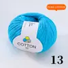 Hilo de Algodón Puro Hilo de Lana Amigable para Bebés para Gorros, Bufandas y Muñecas Hechas a Mano de Bricolaje