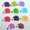 Botones de Madera de Erizo de Dibujos Animados de Colores Mixtos Joyería para Libros Ilustrados Infantiles Botones Decorativos Botones de Animales para Manualidades 50/Paquete