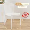 Silla de comedor nórdica, moderna, para uso doméstico, adecuada para restaurantes y entornos informales, con respaldo engrosado, tamaño para adultos, silla con respaldo de plástico