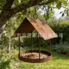 Casa de pájaros colgante estilo rústico transfronterizo Alimentador de pájaros