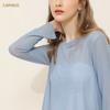 CANVAUS nuevo top de malla hueca de manga larga suelto con cuello redondo para mujer, otoño, para llevar por encima, para mujer, en stock, al por mayor