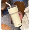 Vaso de hielo Big Mac de gran capacidad, vaso térmico de acero inoxidable con pajita de alto valor de color, vaso de agua fría para coche, vaso de gran capacidad
