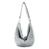 2026 Nueva Tendencia Gran Capacidad Deportiva Repelente al Agua Estilo Perezoso Nylon Bolsa Dumpling Bolso de Hombro Cruzado