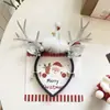 Diadema de Cuernos con Bola de Pelo Roja Navideña Palo Retorcido Otoño e Invierno Diadema de Cuernos de Árbol de Navidad Accesorios Versátiles para el Cabello para Fotos