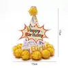 Sombrero de Cumpleaños para Niños y Adultos Punto Láser Reflectante Gorra Puntiaguda de Bola Gorra Puntiaguda de Fiesta Gorra de Corona Gorra de Bola Mao