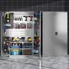 Gabinete de Herramientas de Acero Inoxidable Taller Caja de Herramientas de Acero Inoxidable de Alta Resistencia Gabinete para Cuchillos Gabinete de Almacenamiento de Herramientas Caja de Almacenamiento de Piezas
