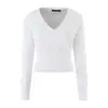 1875-2026 Suéter de Punto de Manga Larga Sexy de Moda Nuevo Primavera/Verano para Mujer, Estilo Europeo y Americano, Suéter Ajustado para Chicas Atrevidas