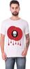 Camiseta Estampada Europea y Americana Transfronteriza Verano Tops de Manga Corta para Hombre Talla Europea Blanco Camiseta de Hombre