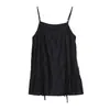 Top Luminous Francês Wanwei para Mulheres Outono 2026 Novo Malha Gola Dupla Camisola com Cordão Colete Y6770