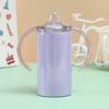 Taza para Sublimación Recubierta con Transferencia de Calor Transfronteriza Taza Recta de 12 oz Taza con Doble Asa Taza Termo Pequeña Elegante Venta Caliente Transfronteriza