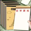 Cuaderno de Borrador con Separadores Engrosados, Papel Kraft Desprendible, Papel en Blanco para Estudiantes de Secundaria, Papel de Borrador para Estudiantes de Secundaria