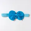 Faixa de Cabelo Europeia e Americana para Crianças Acessórios de Cabelo Laço de Chiffon Faixa Elástica de Cabelo Faixa de Cabelo para Recém-Nascidos Lenço de Cabeça com Flores