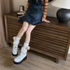 Calcetines de Patrón de Cáñamo Tejido Oso de Peluche Estilo Harajuku Estilo Japonés Y2K Millennium Spice Girls Cubre Piernas para Mujer Apilados