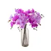 Arreglo Floral de Orquídea Phalaenopsis Artificial, Bonsái de Planta Falsa, Estilo Ins, Fabricante, Decoración del Hogar, Flores Artificiales para Bodas Transfronterizas