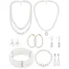 Joyería Nueva de Alta Gama Transfronteriza, Joyería de Perlas de Moda Europea y Americana, Conjuntos de Collares de Estilo Vintage y de Corte al por Mayor