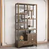 Estante de Exhibición de Madera Maciza, Gabinete Multifuncional Estilo Chino, Estante de Almacenamiento para Té, Adorno Divisor de Madera de Olmo, Gabinete de Almacenamiento y Exhibición para Sala de Té de Oficina