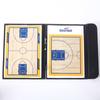 Tablero táctico de baloncesto plegable de tres pliegues color tablero de entrenador plegable tablero de enseñanza de cuero magnético con bolígrafo tablero de entrenador 2.5 plegable