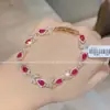 Pulseira Fashion Estilo Europeu e Americano Brilhante Diamante Oval Zircônia Colorida Luxo Leve Design de Nicho Temperamento de Alto Padrão Iluminador Joia Versátil