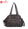 Nova Bolsa de Viagem em PU Lavado Estilo 2025 Moda Europeia e Americana Grande Capacidade Bolsa de Mão Casual Bolsa Transversal