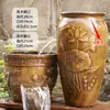 Fuente de Agua Tradicional de Cascada con Agua Circulante, Acuario Ecológico, Maceta de Cerámica para Paisajismo, Paisaje de Jardín, Estanque de Peces