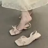 Temporada de Primeiro Encontro: Sandálias charmosas estilo francês com bolinhas, sapatos de fada, verão de 2026, perfeitas com vestidos, estilo fada