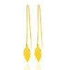 Moda Imitação 24K Tassel de Ouro Brincos Longos Brincos de Ouro de Areia Jóias de Orelha Étnica das Mulheres Internet Celebridade Jóias ao Vivo
