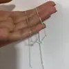 Colar Minimalista de Nó para Mulheres com Design Único, Corrente de Clavícula Simples Versátil Acessório Ins de Celebridade da Internet