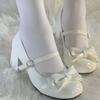 Zapatos Mary Jane versátiles con falda a juego para uso diario, estilo Lolita, punta redonda, suela suave, que no cansan los pies.
