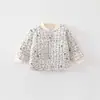 Estilo Bosque Conejo Lindo Niños Bebé 80g Más Terciopelo Más Algodón Ropa Infantil Invierno Pequeño Abrigo de Algodón 0-2 Años Niña Chaqueta de Algodón